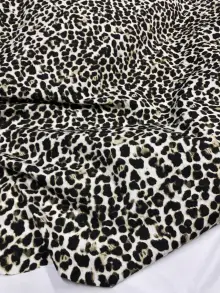 Siyalı Leopar Poplin